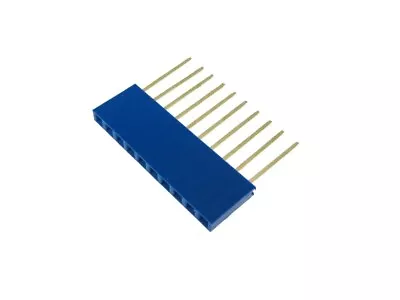 10 Pins 10P 2.54mm 0.1  Female Header Long Pin 11mm - Blue - Pack Of 10 • $1.85