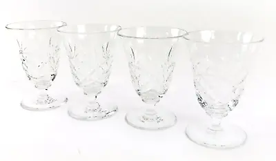 Webb Corbett England Crystal Shrimp Cocktail Glasses Set Of 4 Dishes 4 Inches • $37.98