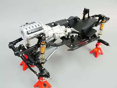 $299.99 • Buy RC 1/10 TRUCK CHASSIS  2- Speed V8 Engine Metal Rolling Chassis