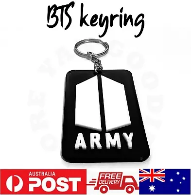 BTS Army #2 Keyring 3D Printed Keyring School Bag Name Tag Kids Gift Bottle Tag • $9.49