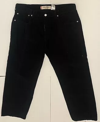 Levi Jeans Mens 36x30 Corduroy 569 Loose Straight Pants Black Vintage • $29.99