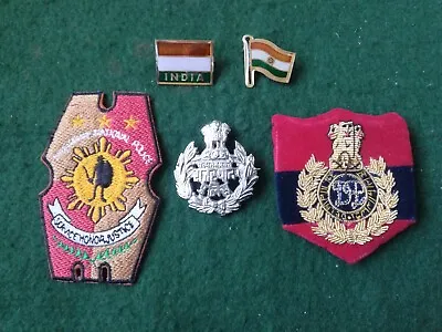 Old Obsolete Indian & Philippines Police Badges. • $43.56