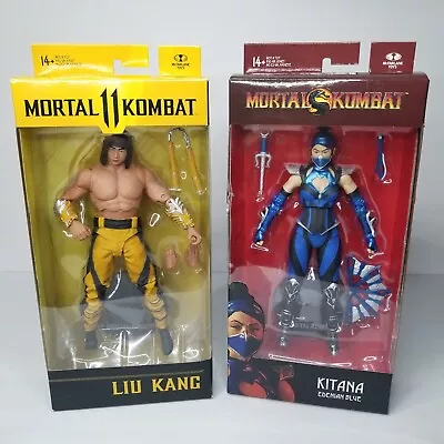 McFarlane Toys Mortal Kombat 11 Kitana Edenian Blue Liu Kang Action Figures New  • $48.88