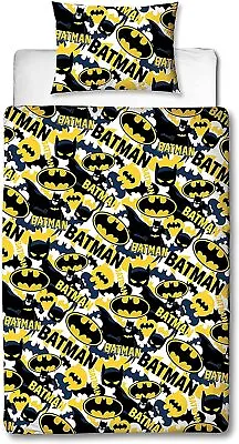 £15.99 • Buy Batman Official Single Duvet Cover Camo Design Reversible 2 Sided Bedding Kids