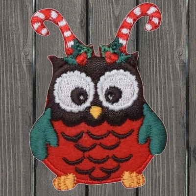 $4.75 • Buy Christmas Owl Embroidered Patch — Iron On