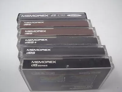 Memorex DB C90 And C60 (3 Of Each) Cassette Tapes Used Index Cards In Good Cond. • £9.99