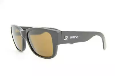 Vintage Vuarnet 086 Large Black Sunglasses PX2000 Brown Lens • $139