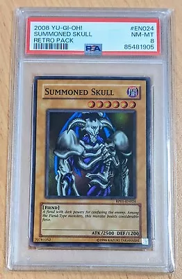 Yugioh 2008 Summoned Skull RP01-EN092 Super Rare PSA 8 • £36.75