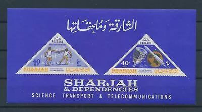 LR54747 Sharjah Telecommunication Transportation Good Sheet MNH • $1.82