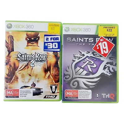 Xbox 360 - Saints Row 2 And Saints Row The Third - AUS PAL - Complete • $11