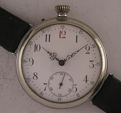 Vintage 130 Years Old CHEMIN DE FER TAVANNES ANTIQUE Swiss Wrist Watch Serviced • $320