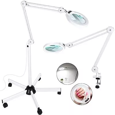 5X Magnifying Glass With Light And Stand  2200 Lumens Magnifying Floor Lamp  • $148.09