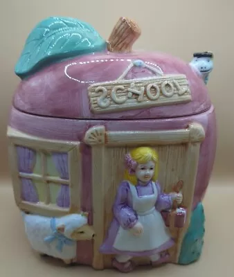 Nursery Rhyme Vintage Cookie Jar Apple School Mary Lamb Frog Prince  • $27.05