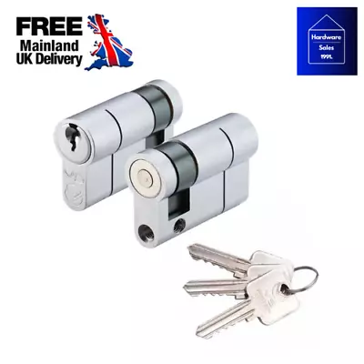 Vier V5 Half Euro Cylinder Lock Barrel Garage Van Door Roller Shutter Key Switch • £7.85