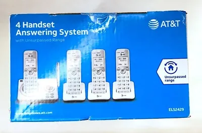 NEW  AT&T 4-Handset Cordless Phone Answering System Unsurpassed Range EL52429 • $54