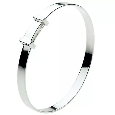 New Kit Heath Kids Babies Solid Silver Extending Christening Bangle Bracelet • £38