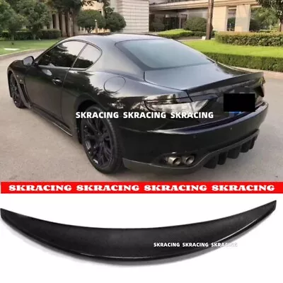 Fit For Maserati GTS Gran Turismo Sport Carbon Rear Trunk Spoiler Wing Bodykits • $223