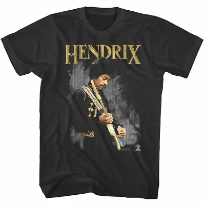 OFFICIAL Jimi Hendrix Guitar Jammin Men's T Shirt Rock Legend • $33.14