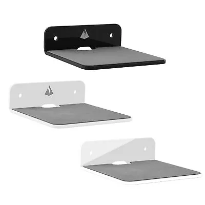 Acrylic Floating Shelf Wall Mounted Small Display Shelves Speaker Holder Rack • £10.19