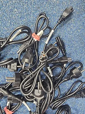 25x Joblot EU Euro Power Cable Mains Plug Cloverleaf Lead Cord Adapter 2 Pin • £15