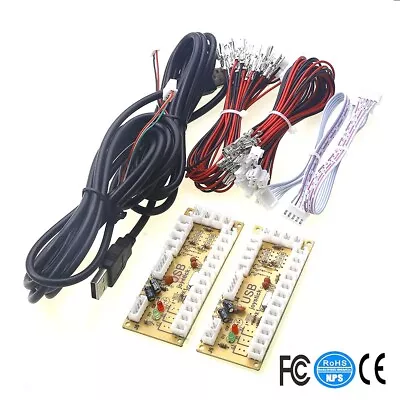 2PCS  Zero Delay Arcade USB Encoder PC To Joystick MAME  W/Cable For Arcade • $19