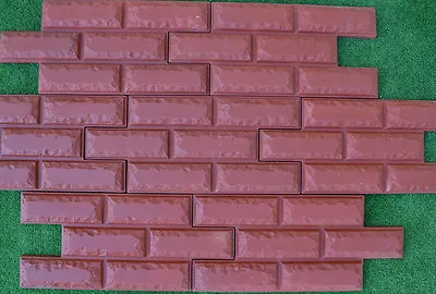 Concrete Molds Plaster Wall Stone Cement Tiles Mould ABS Plastic Set 6 Pcs W07 • $69