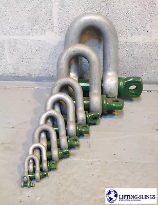 Heavy Duty Green Pin Alloy Dee Lifting Shackles 0.33ton To 55ton - 4x4 Recovery • £7.68