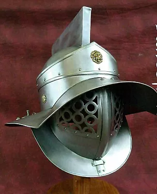 18G Medieval SCA LARP Helmet Fabri Armour Murmillo Gladiator Helmet • $204.27