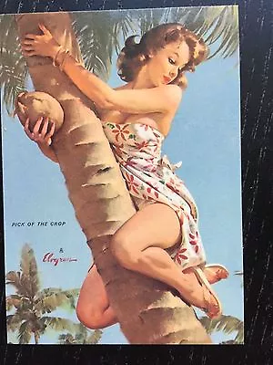 Elvgren PINUP Girl Card -  Pick Of The Crop - Brown & Bigelow • $5.95