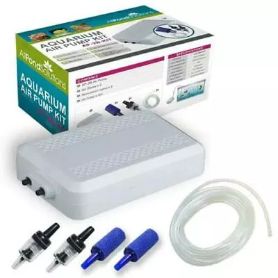 £13.99 • Buy Aquarium Fish Tank Air Pump - Battery Backup - FREE Stones, Hose, Return Valve