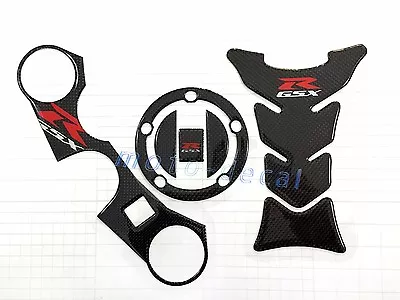 Real Carbon Fiber For 2007 2008 GSX-R 1000 Tank Gas Pads Protector 3D Decals • $33.65