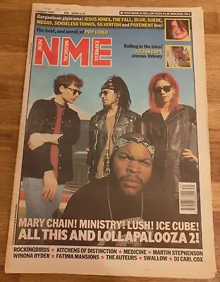 MAGAZINE - NME New Musical Express 1 Aug 1992 Mary Chain Lush Ministry Ice Cube • £8