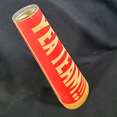Vintage Paper Cone Megaphone Popcorn Yea Go Team Gold Medal Products Red Brown • $29.99