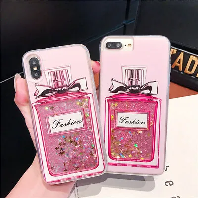 Perfume Bottle Quicksand Glitter Fashion Women Soft Case Cover For Various Phone • $6.34