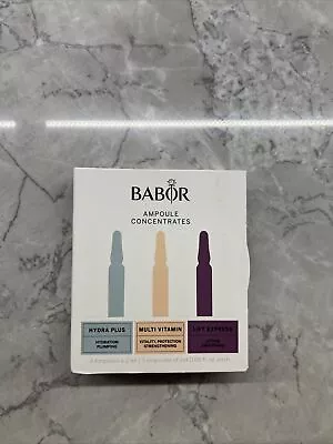 BABOR 3 Pc. AMPOULE CONCENTRATES Sample Set .06 Oz. Each NIB Sealed • $15