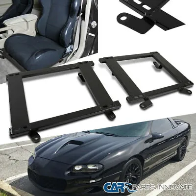 Fit 93-02 Camaro Firebird Tensile Steel Racing Seat Mounting Brackets Rail Track • $74.95