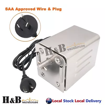 $102.99 • Buy Electric BBQ Rotisserie Spit Motor Stainless Steel 80kgs Replacement 220V - 240V