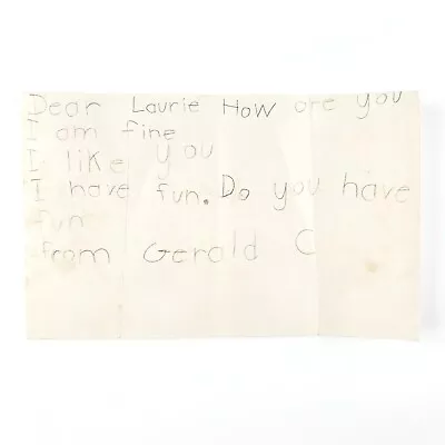 Friendly Child Handwritten Letter Note 1940s Vintage Correspondence 40s Art B363 • $17.97