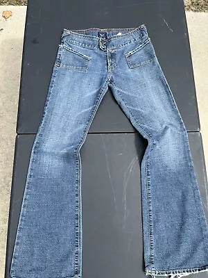 Vintage Von Dutch Flare Denim Blue Jeans Women’s Size 29 Made In USA • $70