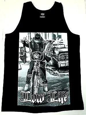 Lowrider Bicycle Tank Top T-shirt Low Life Chicano Bike Men's Vest Black New • $9.99