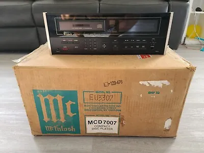 Very Nice McIntosh MCD 7007 CD Player For Sale With Original Box • $1650