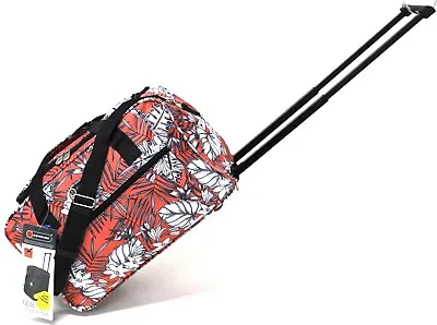 £19.99 • Buy 18  Cabin Lightweight Foldable Wheeled Holdall Luggage Travel Duffle Bag Case