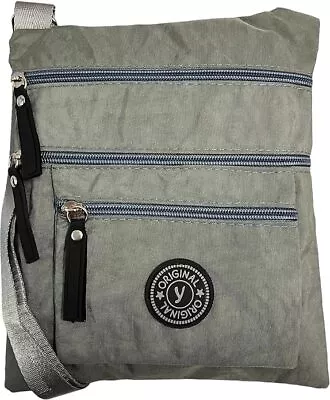 Nylon Crossbody Bag For Mobile Phone Wallet Purse Khaki Grace 57 • £11.99