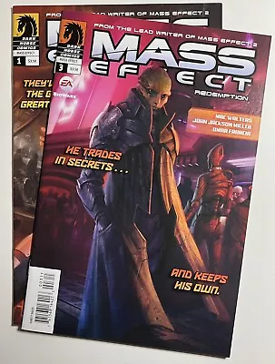 Mass Effect Redemption #1 #3 Lot Dark Horse Comics 2010 EA Bioware • $17.99