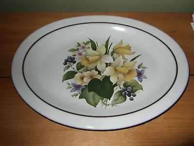 Hornsea Spring Flowers Floral Oval Plate • £6