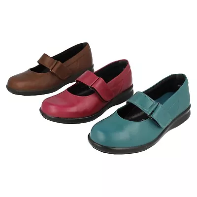 Ladies Wide Fitting Easy B Leather Shoes : Florence Slight Factory Seconds • £19.99