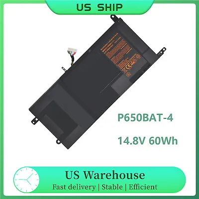 Genuine P650BAT-4 Battery For Clevo P650SA P650SE P650SG Sager 6-87-P650S-4252  • $69.99