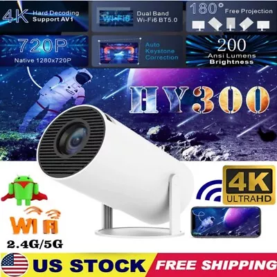 Wireless Mini Projector 1080P 3D LED WiFi Video Movie Home Theater Cinema HDMI • $30.99