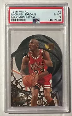 1995 Fleer Metal #4 Michael Jordan Maximum Metal PSA 9 Die Cut Chicago Bulls • $249.99