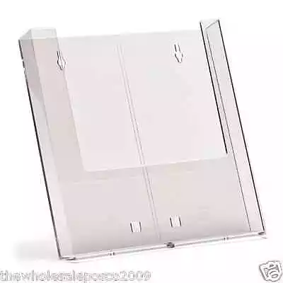 Wall Mount Leaflet Holders Menu Display Dispenser DL A6 A5 A4 Portrait Landscape • £9.01